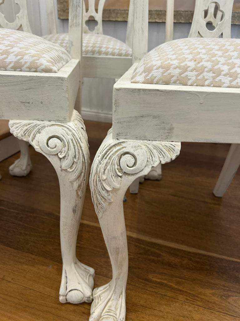 6 x Vintage Chippendale Dining Chairs