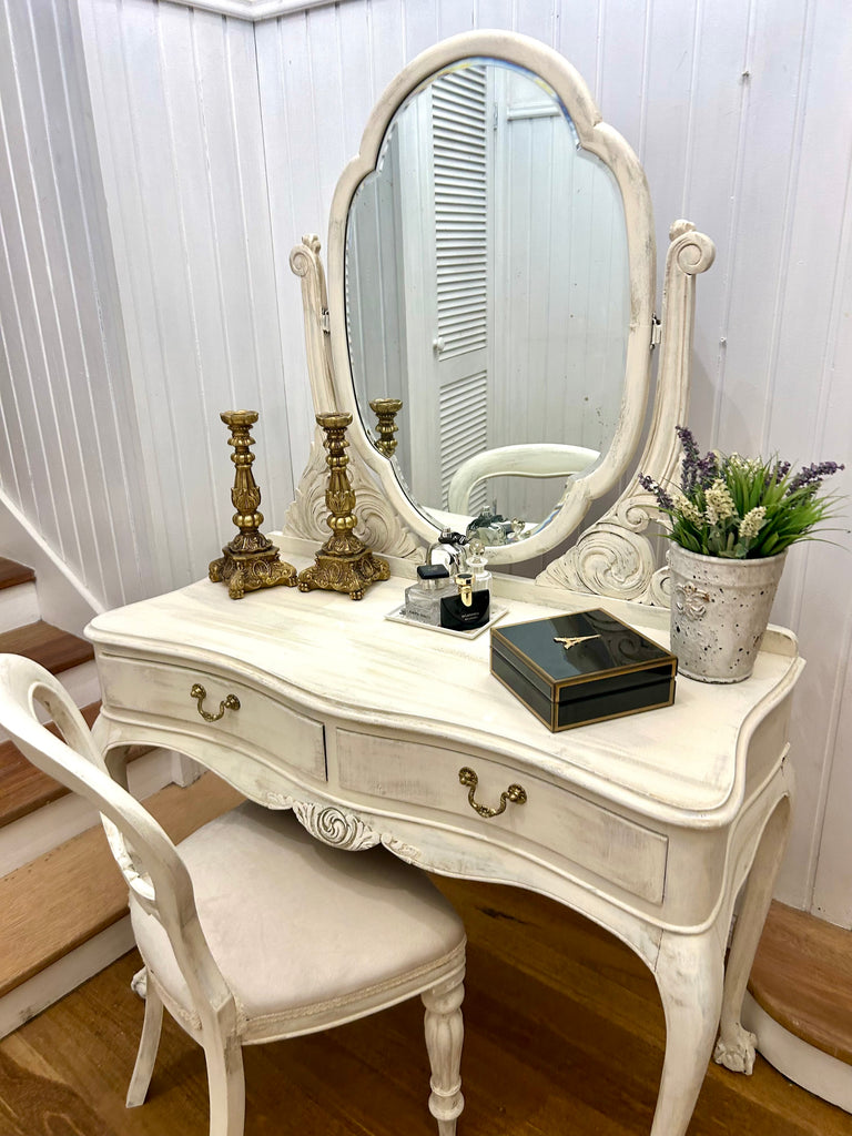 Antique Dressing Table and Chair