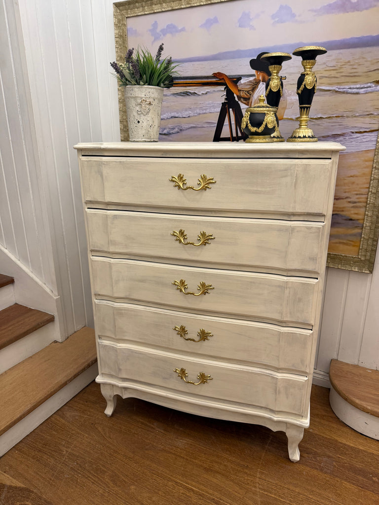 Vintage Berryman French Provincial Style Tallboy