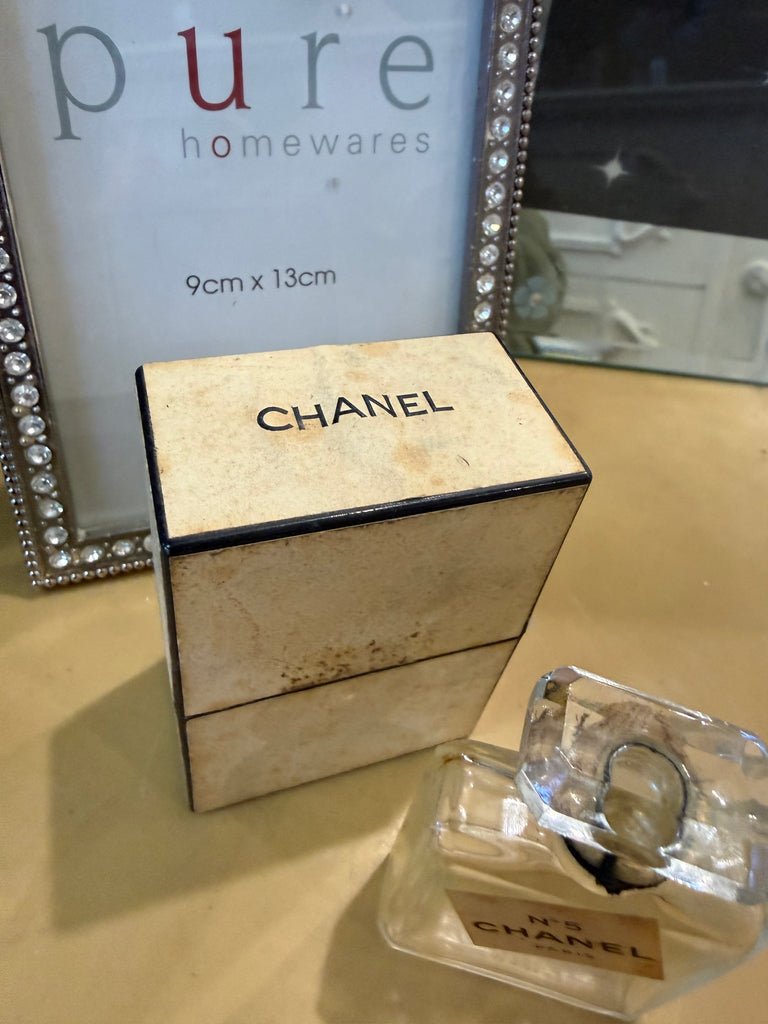 Vintage Chanel miniature Extrait de Parfum Bottle and Box