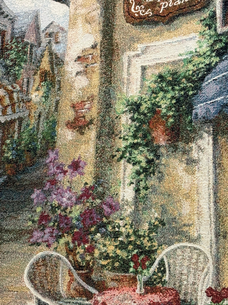 Very Large Street Scene Tapestry on a Metal Hanger