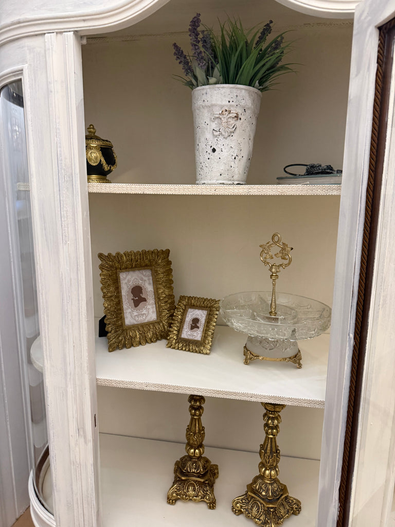 Vintage French Provincial Style Display Cabinet