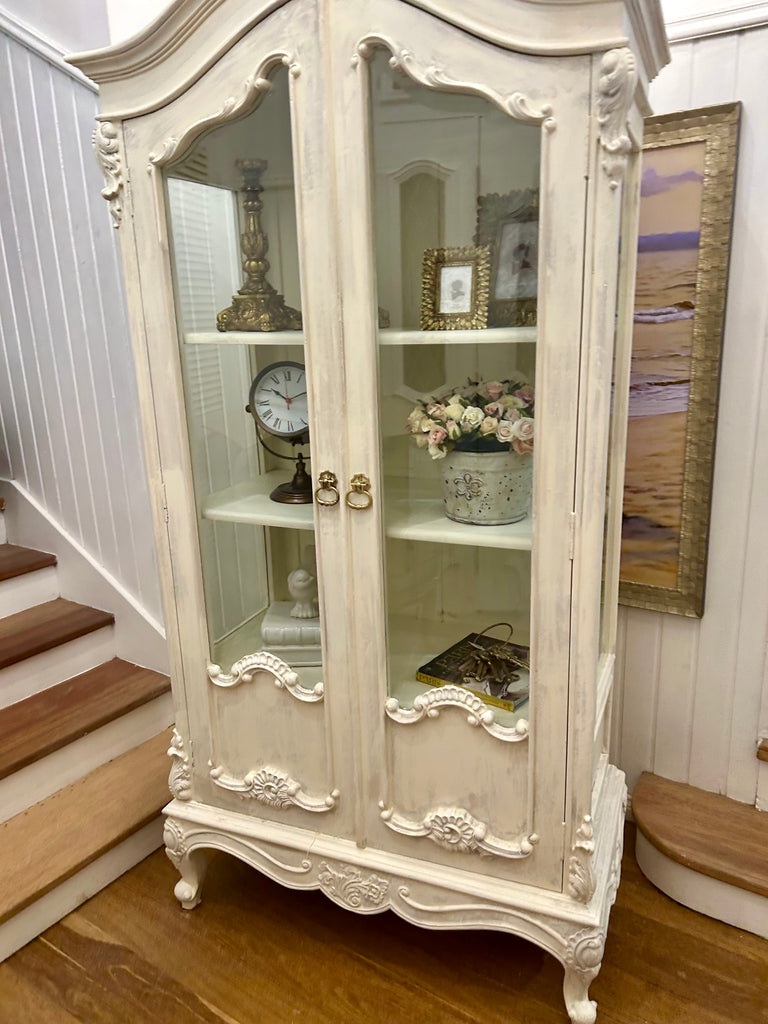 French Provincial Style Display Cabinet