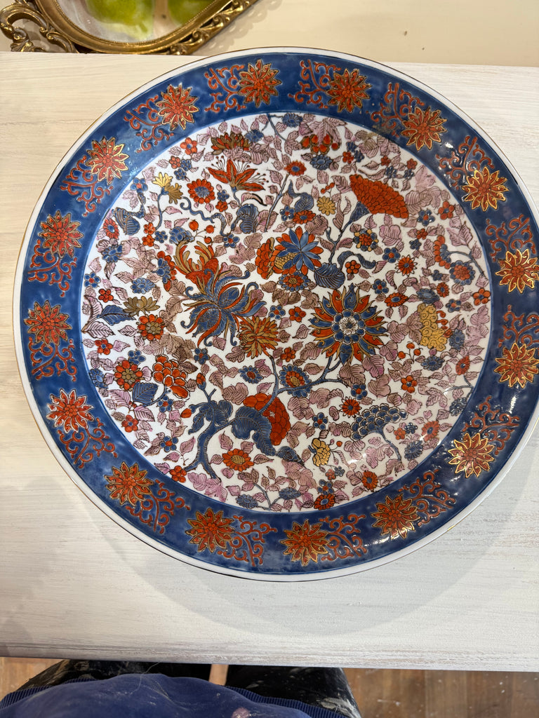 Vintage Hong Kong Imari Style Charger/ Bowl