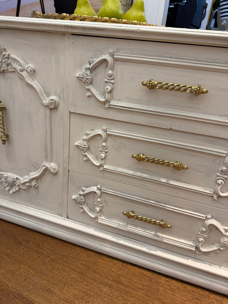 Vintage French Provincial Style Dresser/ TV unit