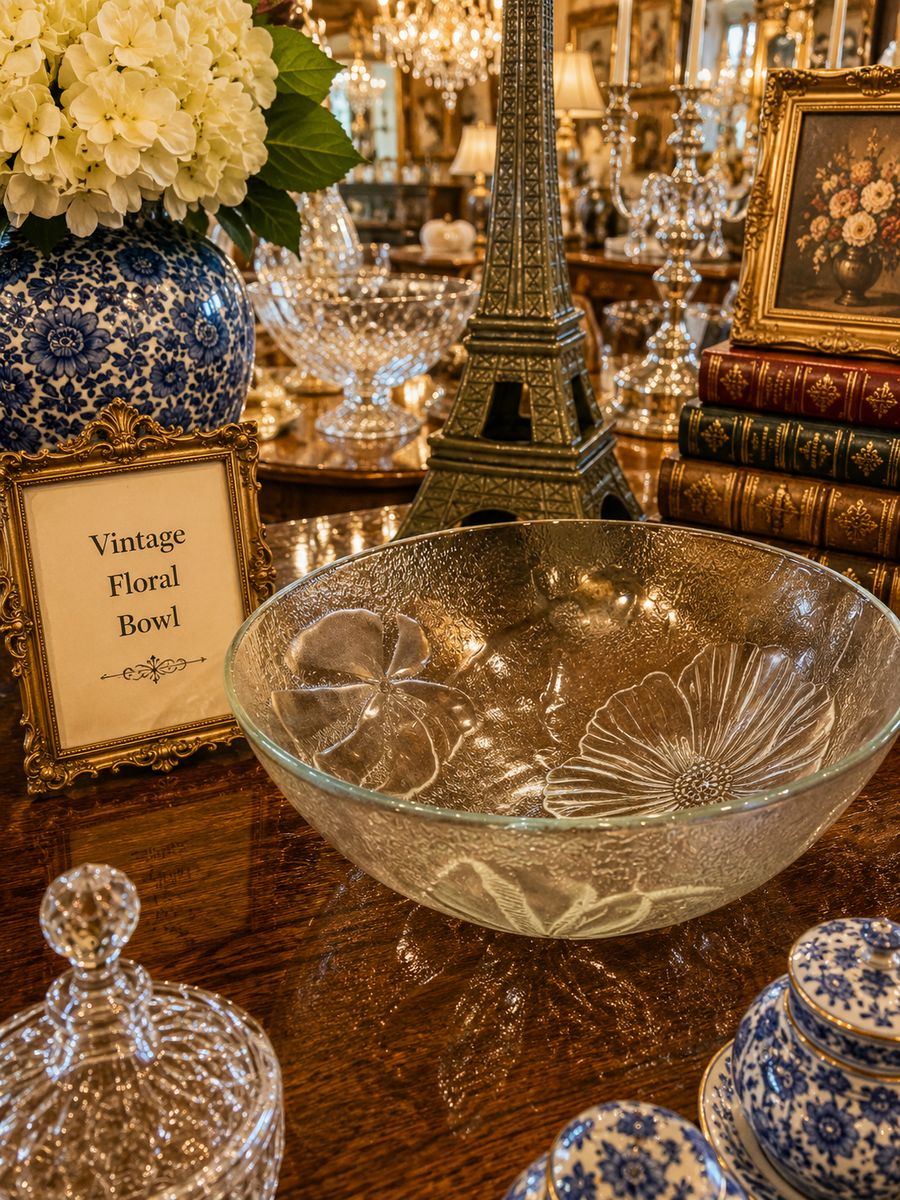 Vintage Floral Bowl