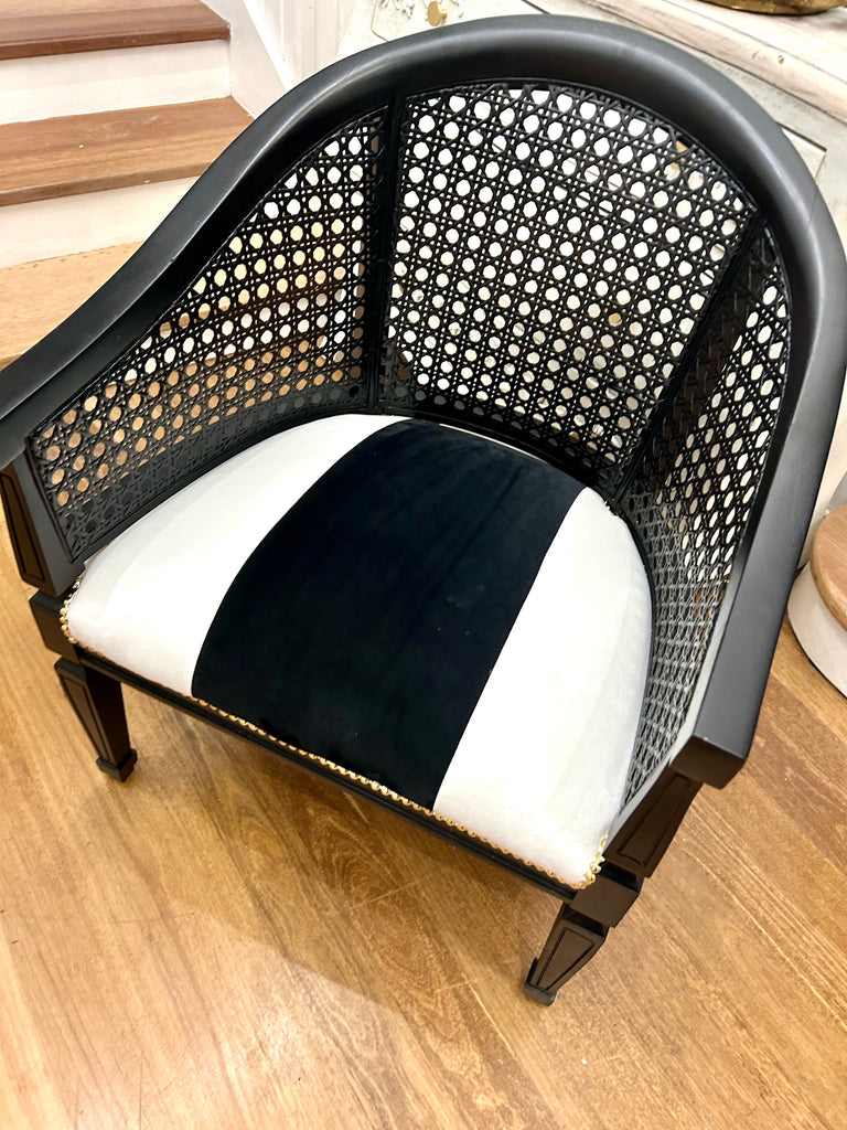 Single Rattan Back Armchair