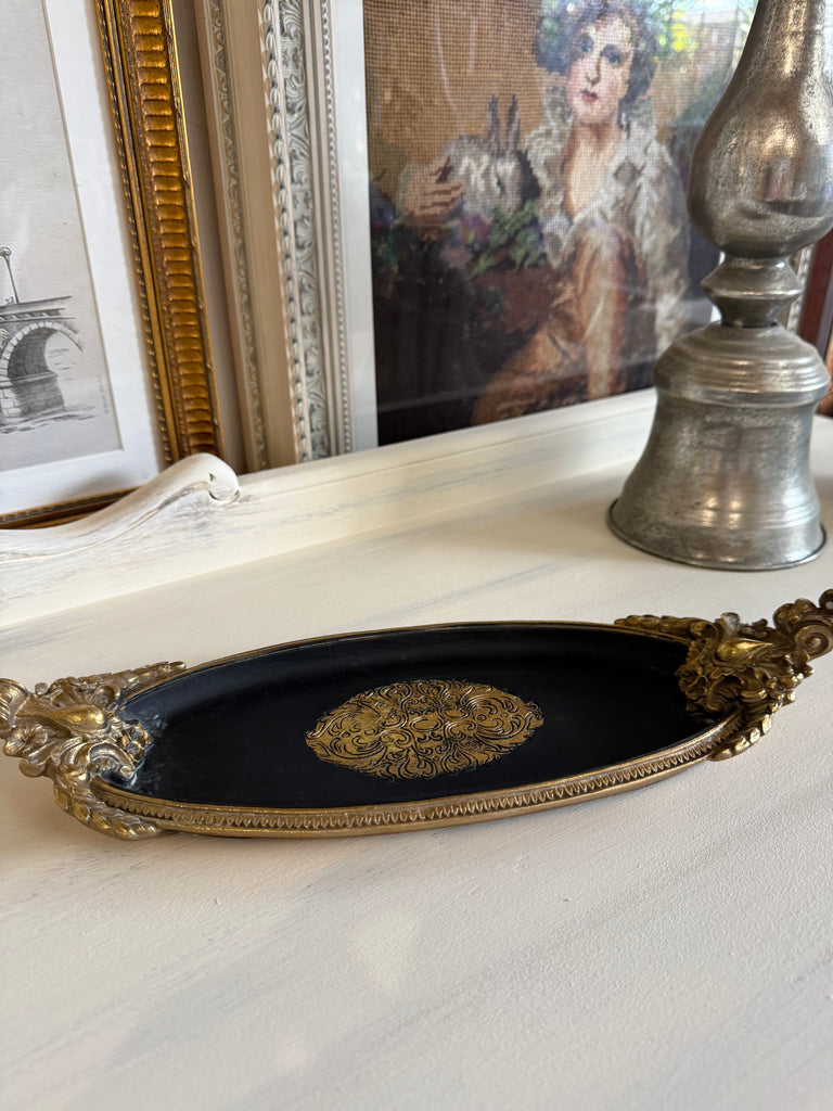 Small Black and Gold Tray
