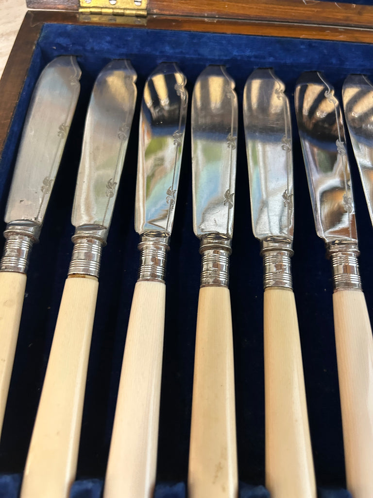 Antique W & G Sissona Fish Fork Set
