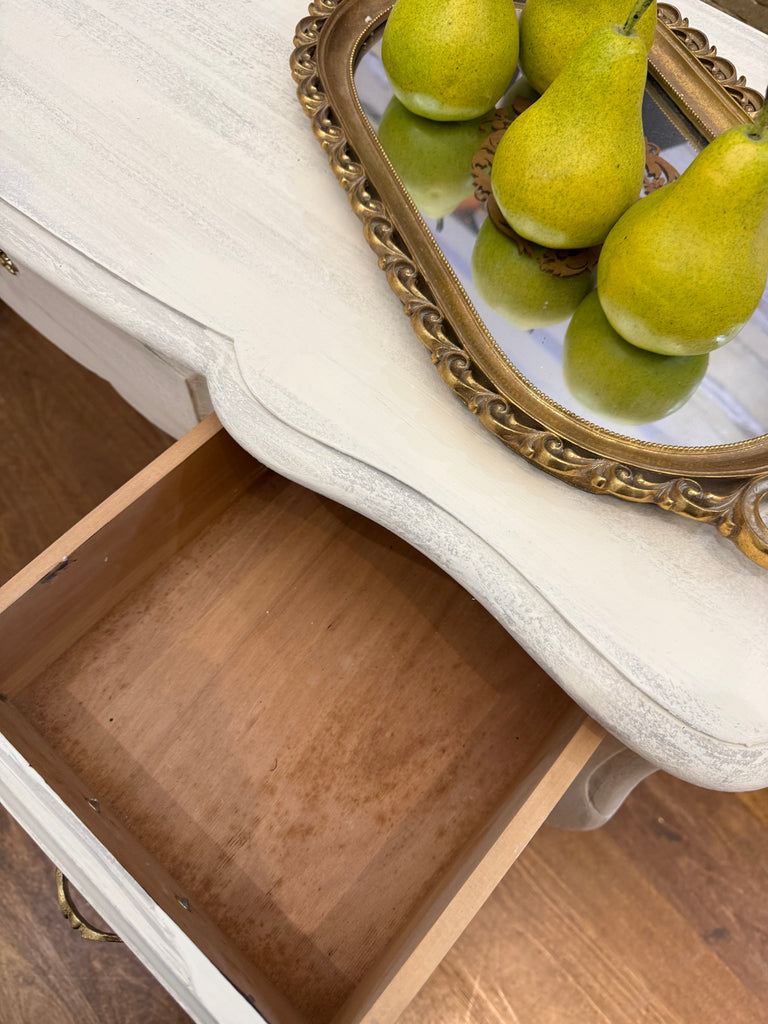 Vintage Queen Anne French Provincial Style Console Table