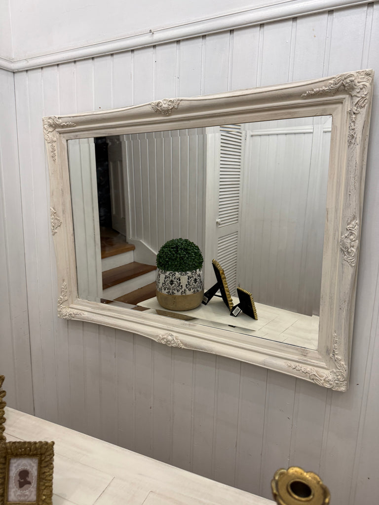 Solid Wood French Provincial Style Console Table and Mirror