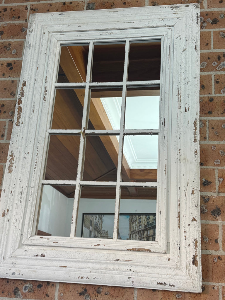 Rustic Provincial Window Mirror