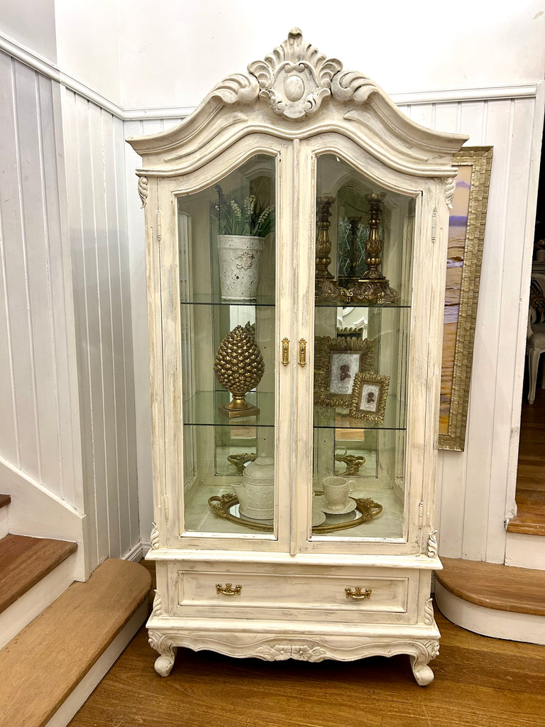 Solid Wood Armoire/ Display Cabinet