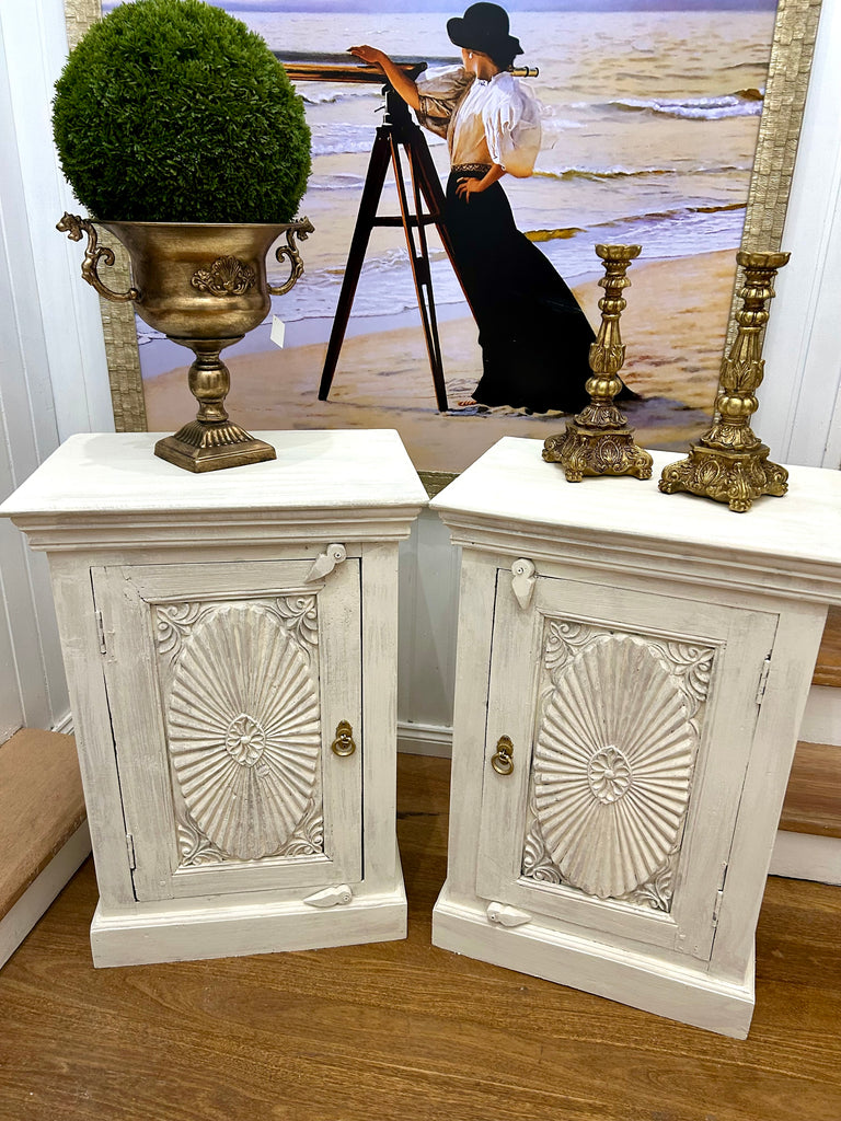 2 x Solid Wood Bedsides