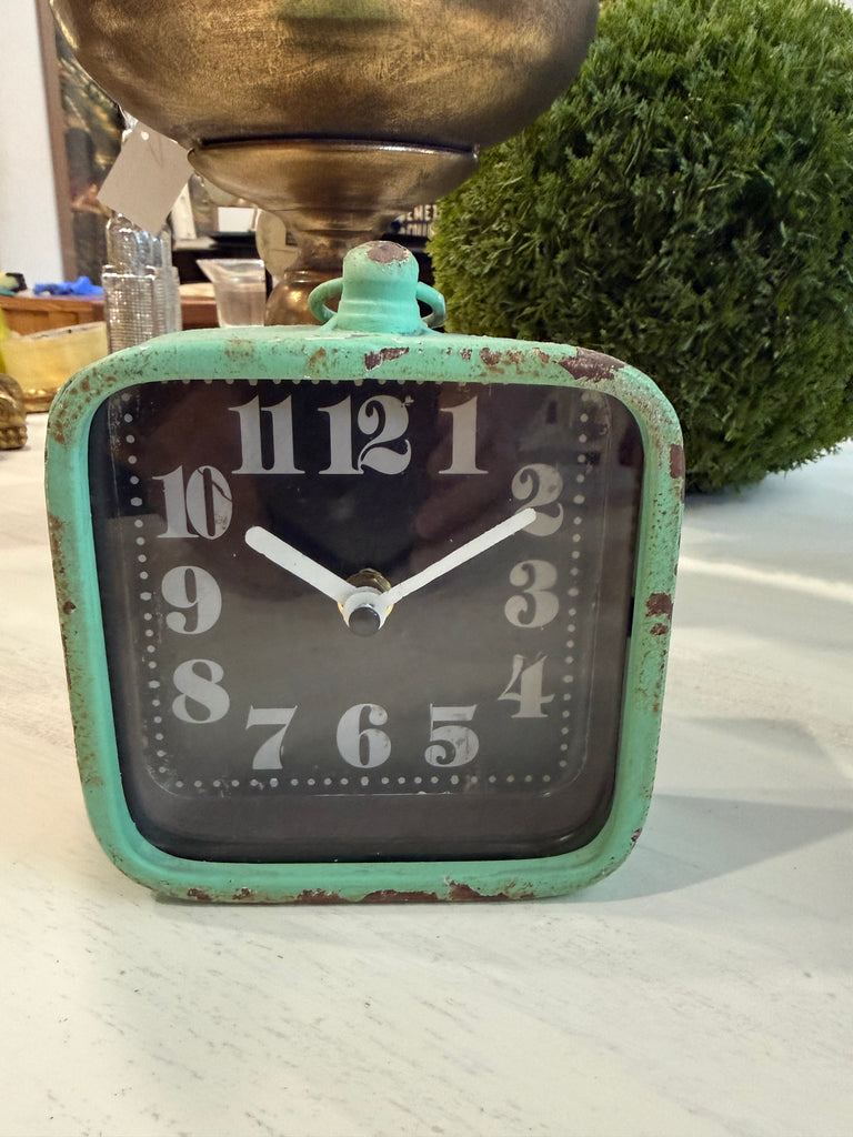 Small Vintage Look Metal Clock