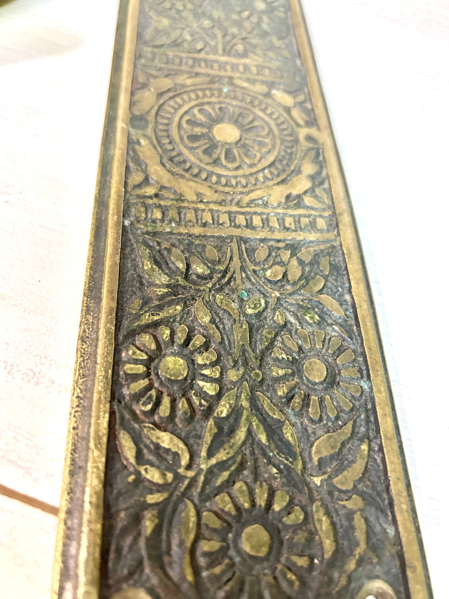 Vintage Brass Door Push Plate