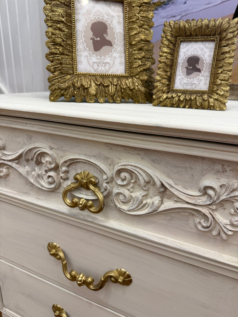 2 x Vintage French Provincial Style Bedside Tables