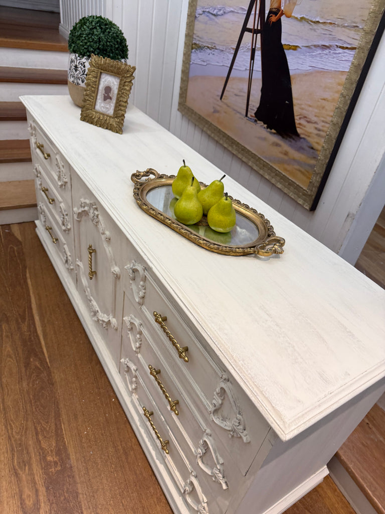Vintage French Provincial Style Dresser/ TV unit