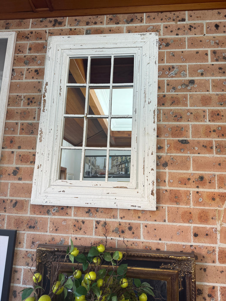 Rustic Provincial Window Mirror