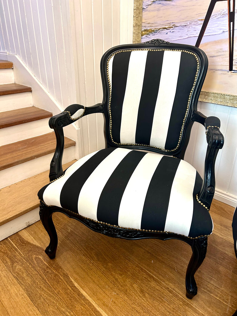 2 x Large French Style Armchairs