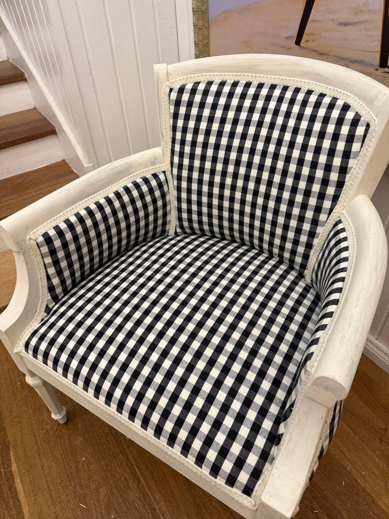 Newly Reupholstered French Provincial Style Occasional Armchair
