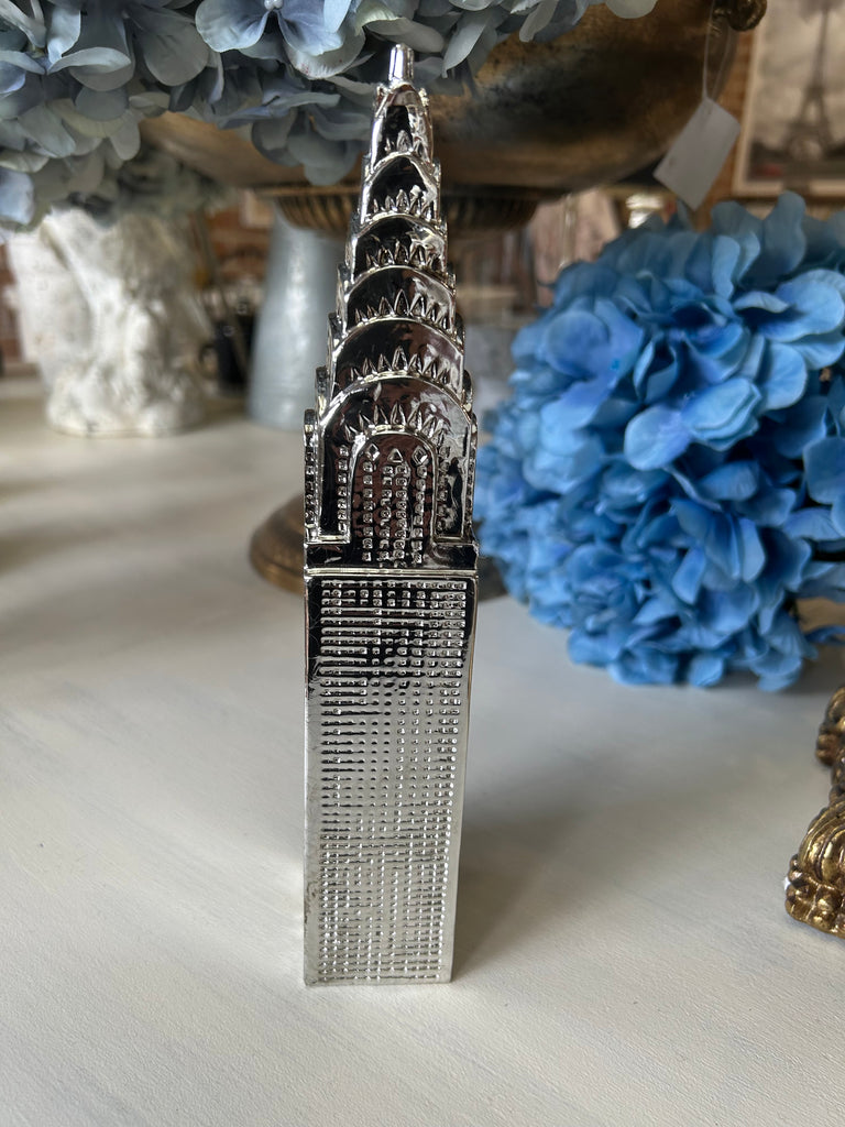 Silver Chrysler Building ornament