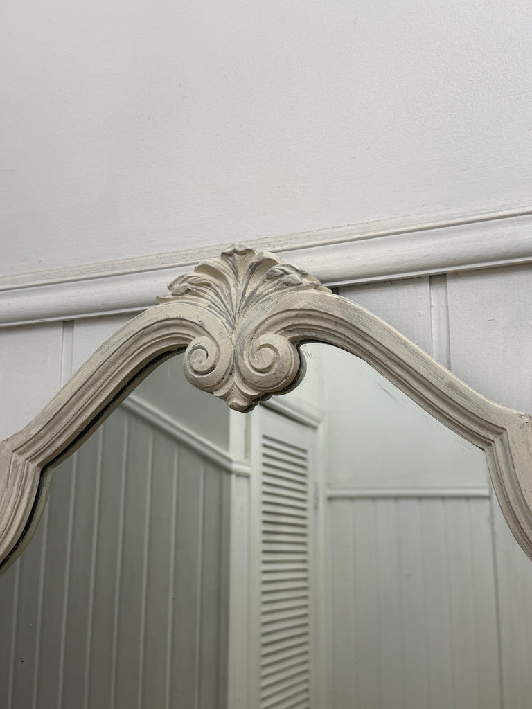 Vintage French Provincial Style Hall Table and Mirror