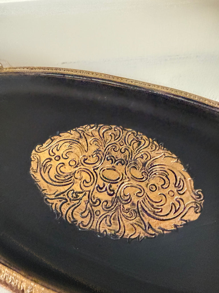 Small Black and Gold Tray