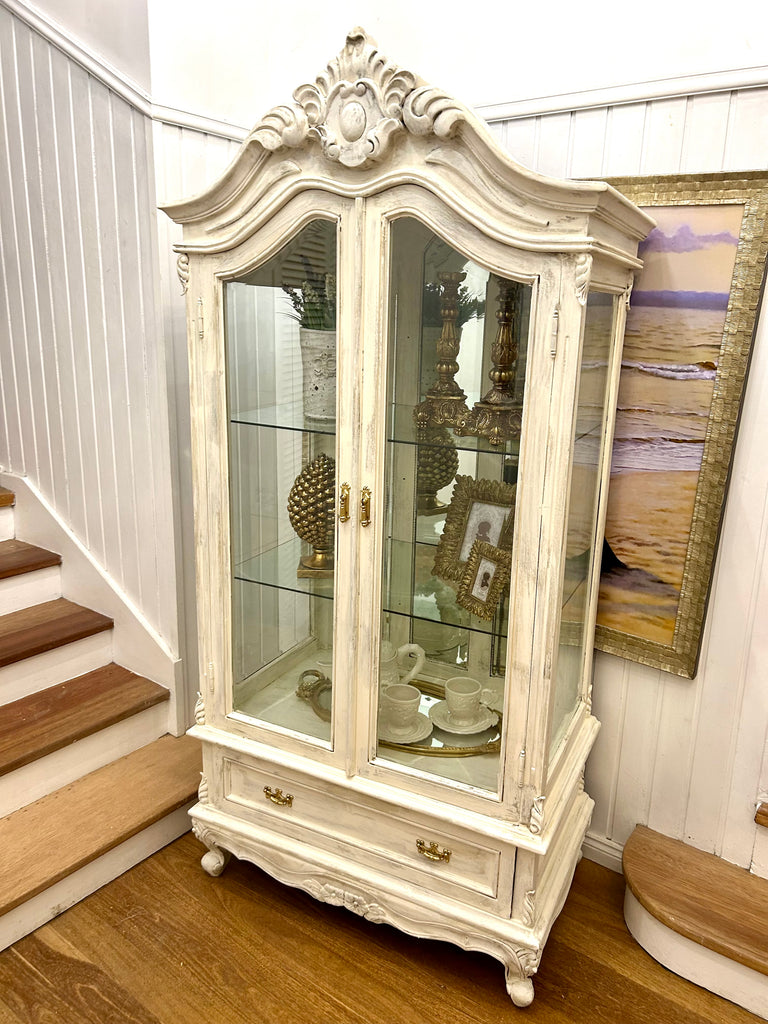 Solid Wood Armoire/ Display Cabinet