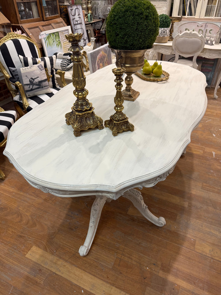 Vintage French Provincial Style Dining Table