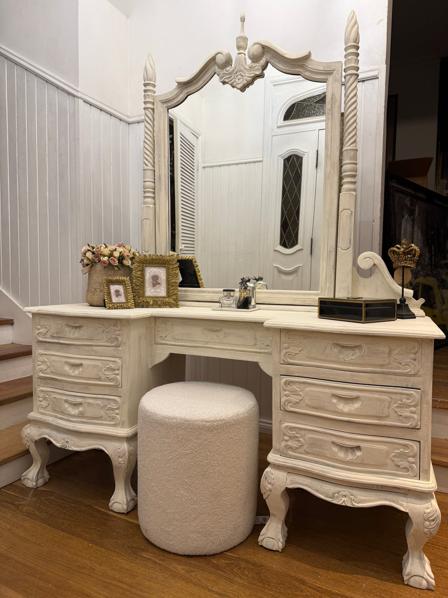 Solid Wood French Provincial Style Dressing Table
