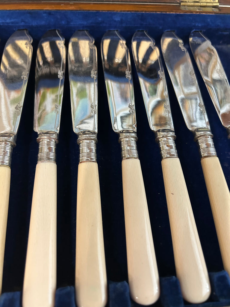 Antique W & G Sissona Fish Fork Set