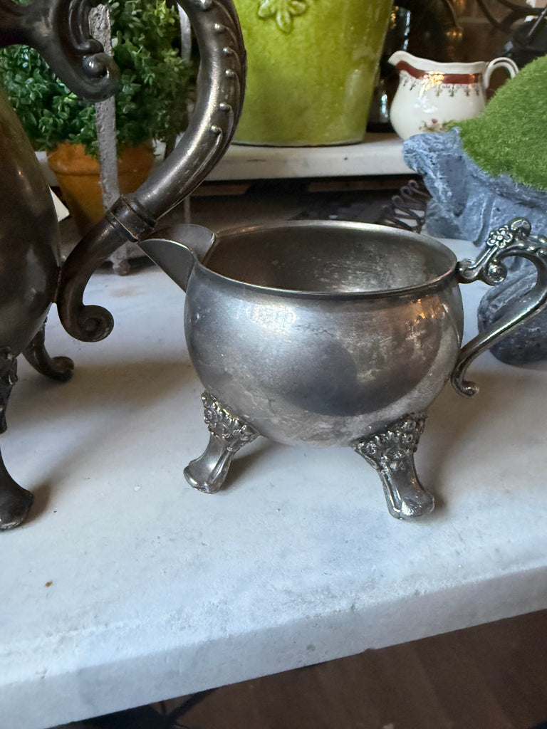Vintage Ranleigh Silver Plated Tea pot and Creamer