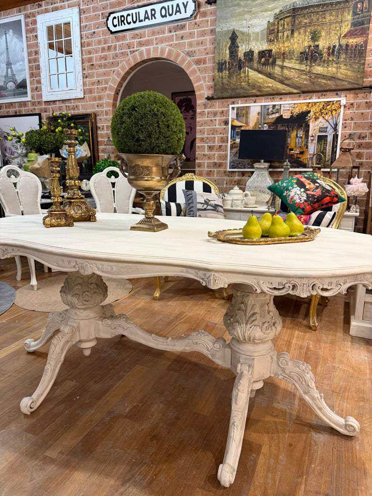Vintage French Provincial Style Dining Table