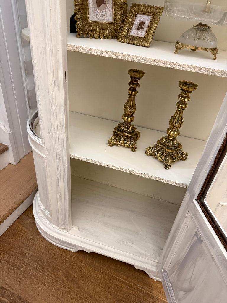 Vintage French Provincial Style Display Cabinet