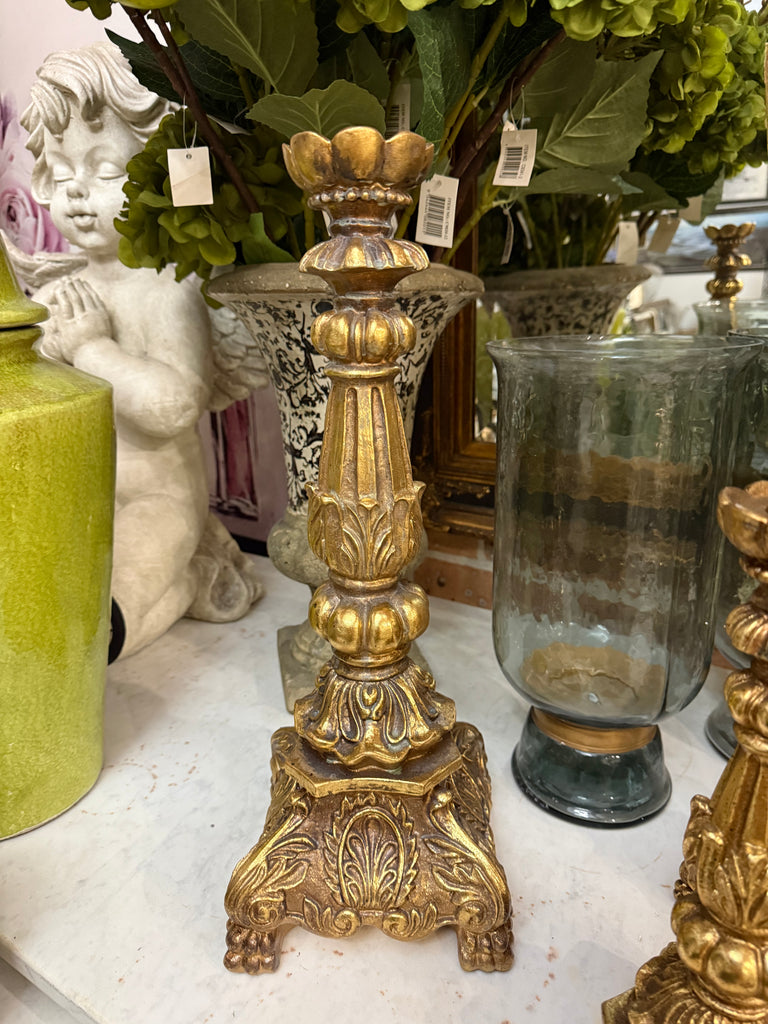 Gold coloured Candle holder 2 Sizes Available