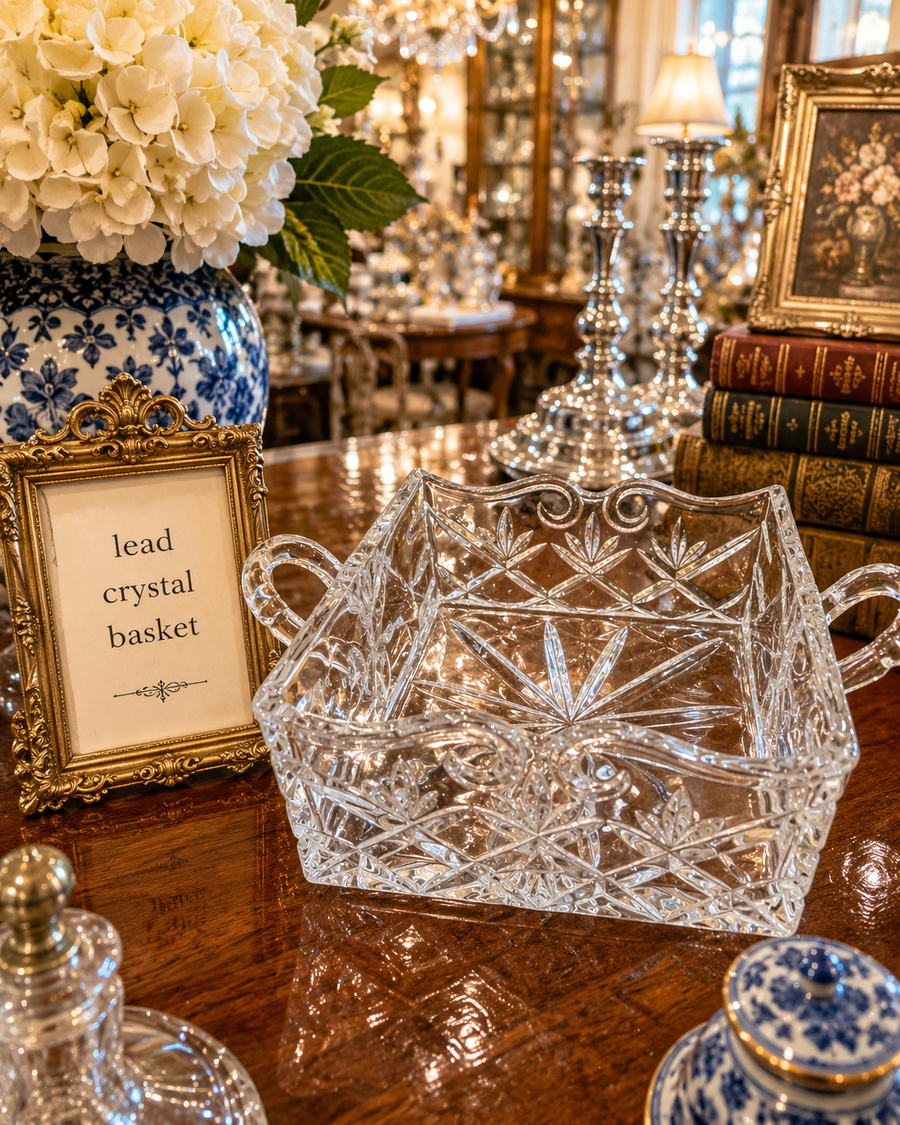 Lead Crystal Basket