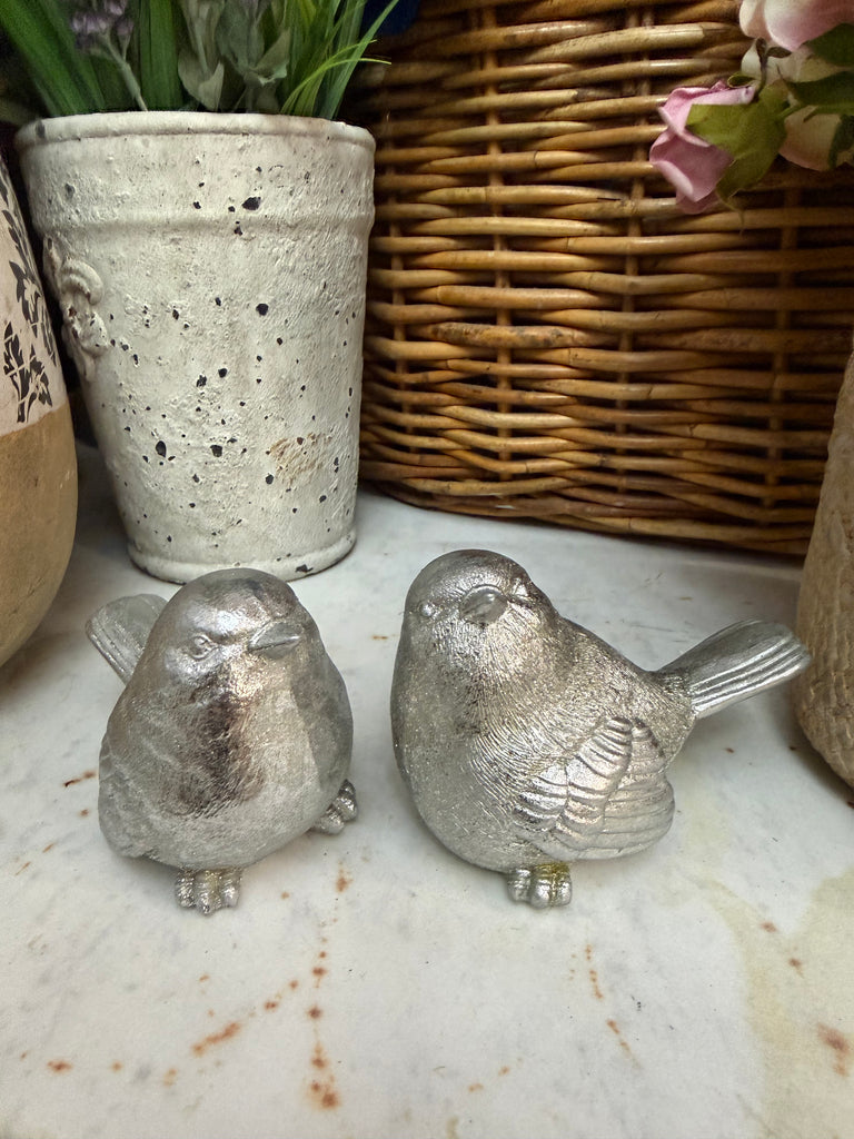 Pair of Small Ceramic Birds