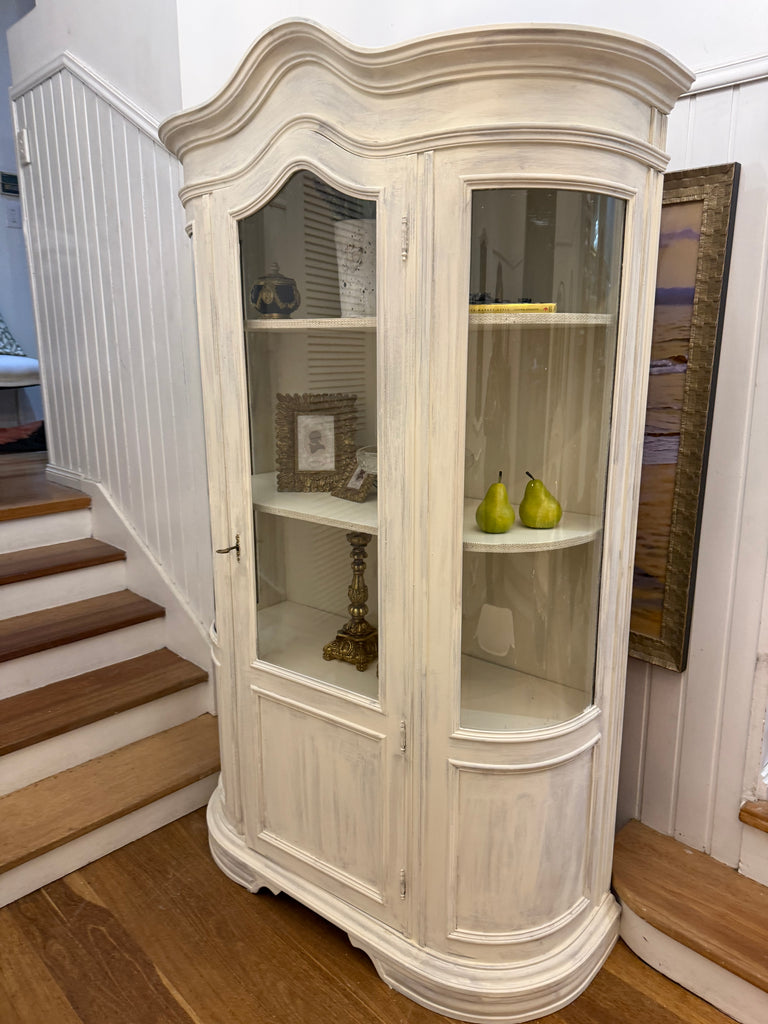 Vintage French Provincial Style Display Cabinet