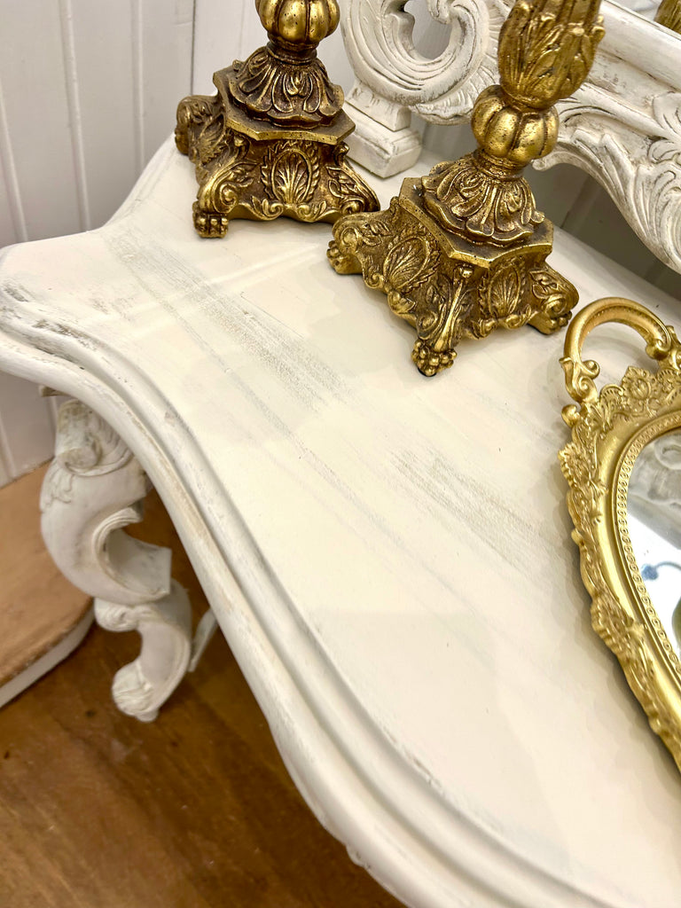 Console Table and Mirror