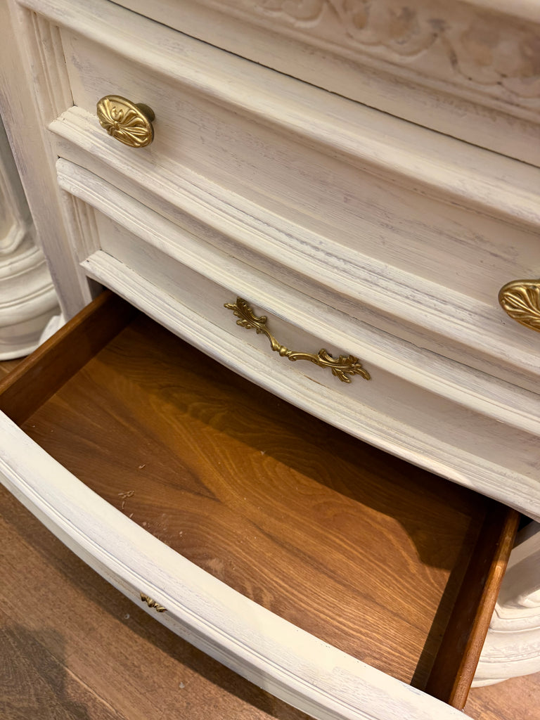 2 x Large French Provincial Style Bedside Tables