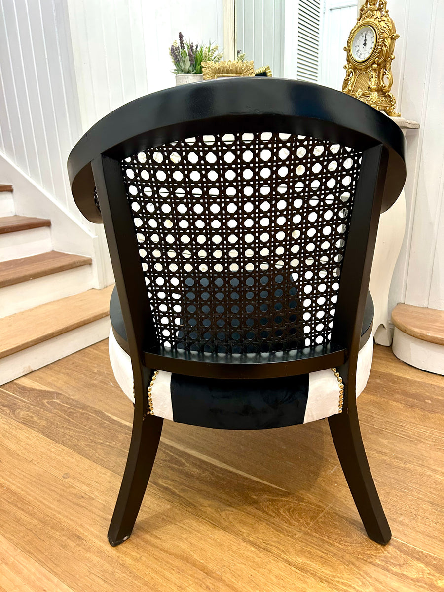 Single Rattan Back Armchair