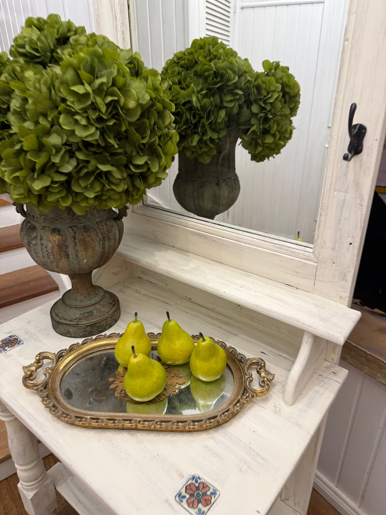 Solid Wood Rustic Provincial Style Hall Stand