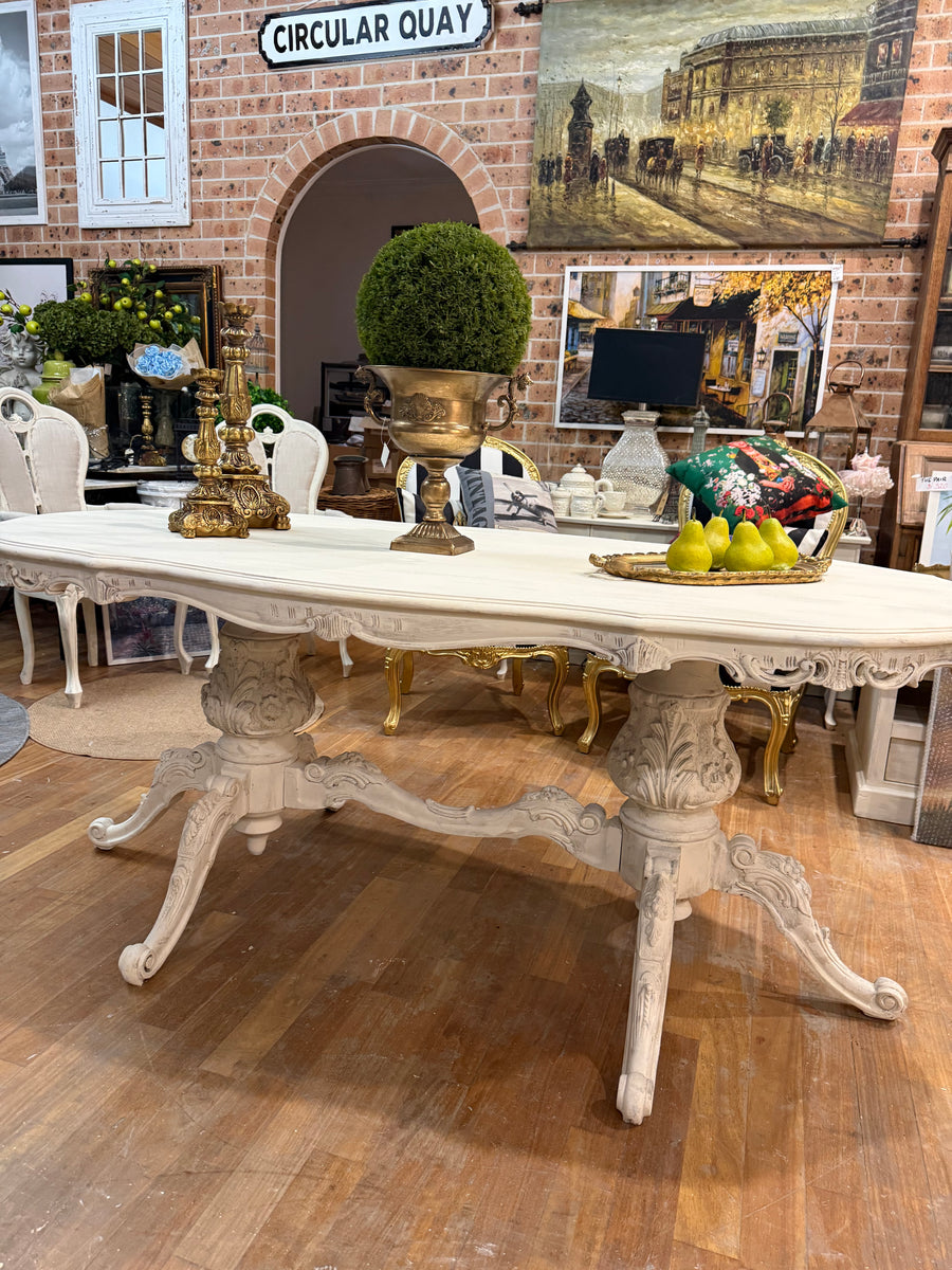 Vintage French Provincial Style Dining Table