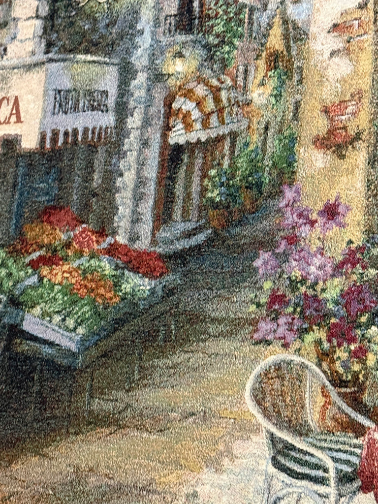 Very Large Street Scene Tapestry on a Metal Hanger