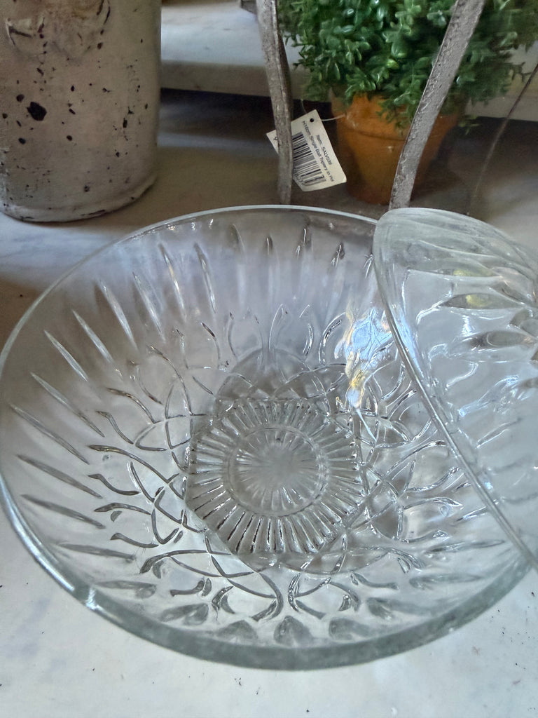 Vintage Cut Glass Candy Dish