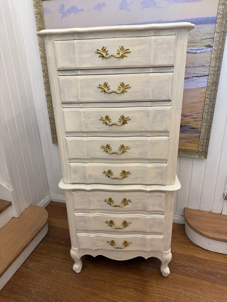 Vintage Berryman French Provincial Style Small Tallboy