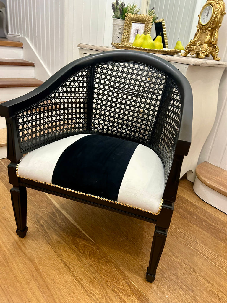 Single Rattan Back Armchair