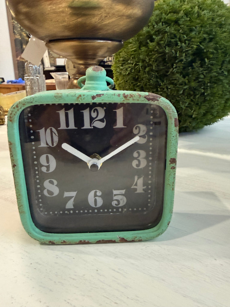 Small Vintage Look Metal Clock