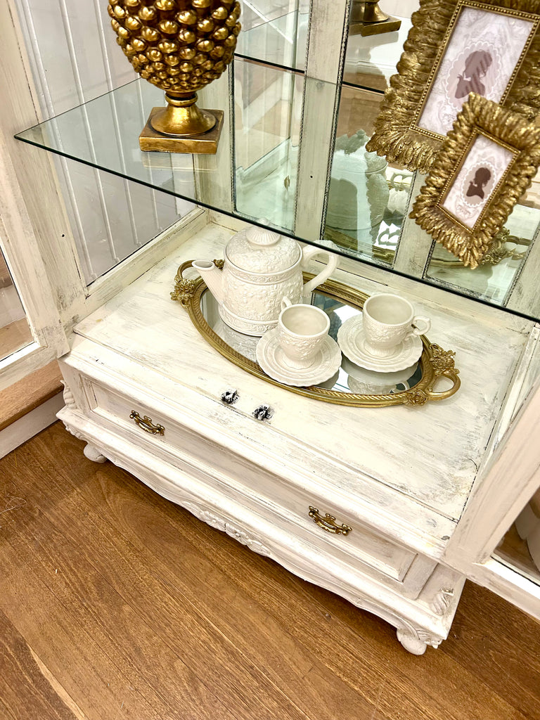 Solid Wood Armoire/ Display Cabinet